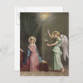 受胎告知， 1859 ポストカード (正面/裏面)