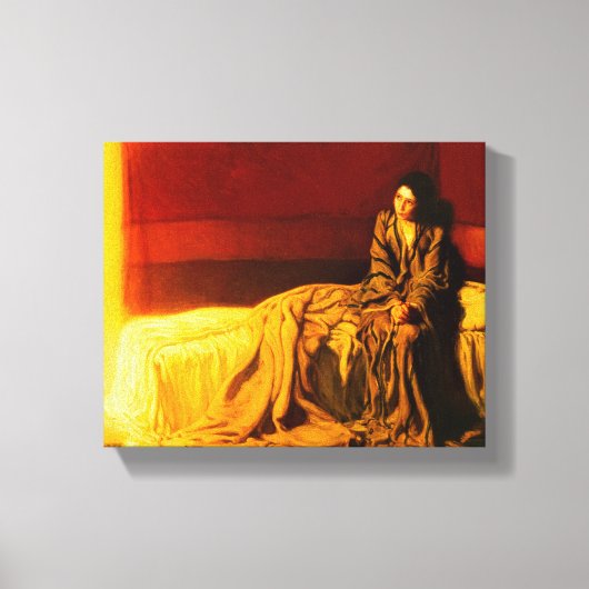 受胎告知， 1898 by Henry Ossawa Tanner キャンバスプリント (正面)