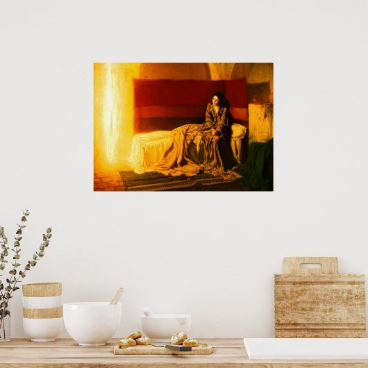 受胎告知， 1898 by Henry Ossawa Tanner ポスター (キッチン)