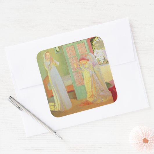 受胎告知， 1913 スクエアシール (封筒)