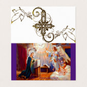 受胎告知(2) -祈りの言葉カード 名刺 (外部フラット)