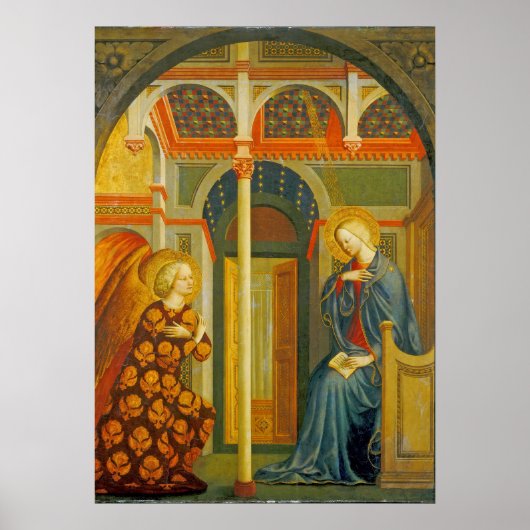 受胎告知、c.1423-24 ポスター (正面)