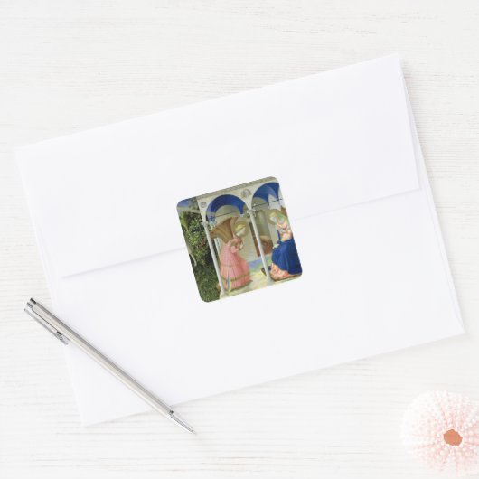 受胎告知， c.1430-32 スクエアシール (封筒)