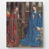 受胎告知、c.1434-36 (キャンバス上の油) フォトプラーク (正面)