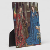 受胎告知、c.1434-36 (キャンバス上の油) フォトプラーク (側面)