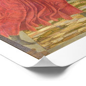 受胎告知， c.1457 （パネルのテンペラ） ポスター (角)