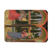 受胎告知， c.1457 （パネルのテンペラ） マグネット (横)