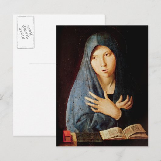 受胎告知， c.1473-74 ポストカード (正面/裏面)
