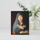 受胎告知， c.1473-74 ポストカード (スタンド正面)