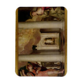 受胎告知， c.1551-53 (キャンバス上の油) マグネット (縦)