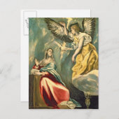 受胎告知， c.1595-1600 ポストカード (正面/裏面)