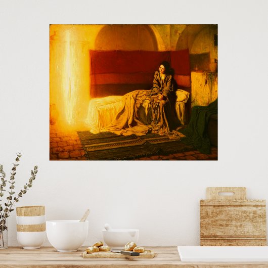 受胎告知 – Henry Ossawa Tanner ポスター (キッチン)