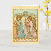 受胎告知(RLS 04)グリーティ空白のングカード カード (黄色い花)