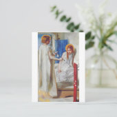 受胎告知byダンテガブリエルロセッティ ポストカード (スタンド正面)