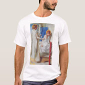 受胎告知byダンテガブリエルロセッティ tシャツ (正面)