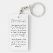 受胎告知byバルトロメエステバン・ムリロ キーホルダー (裏面)