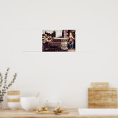 受胎告知byレオナルド・ダ・ヴィンチ ポスター (キッチン)