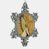 受胎天使 スノーフレークピューターオーナメント (左)