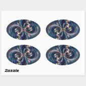 受胎 楕円形シール (シート)