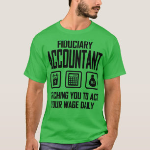 受託会計士教えの賃金を処理する Tシャツ