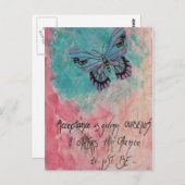 受諾の郵便はがき ポストカード (正面/裏面)