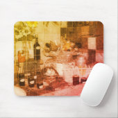 受賞作品ヴィンテージ白黒 マウスパッド (マウス)