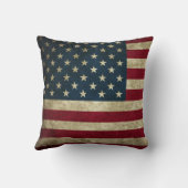 受賞歴のあるヴィンテージUSフラッグピロー クッション (裏面)