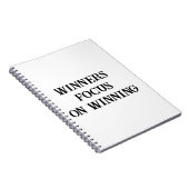 受賞者がドリブンな男性のためのウィニングジャーナルにフォーカス ノートブック (右側)