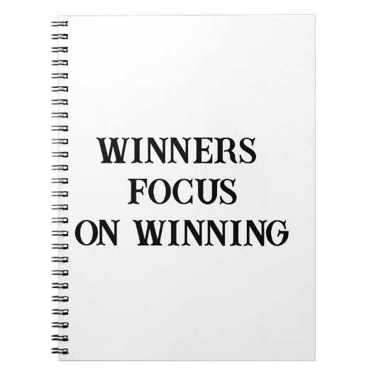 受賞者がドリブンな男性のためのウィニングジャーナルにフォーカス ノートブック (正面)