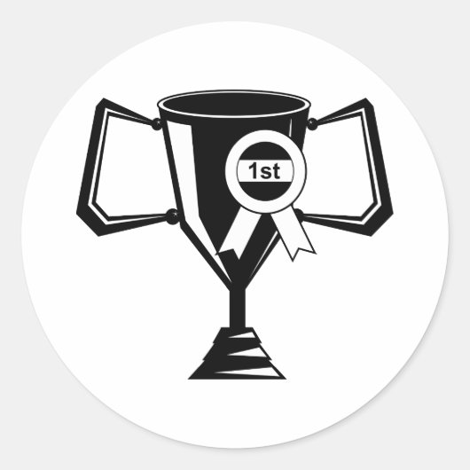 受賞者のトロフィー ラウンドシール (正面)