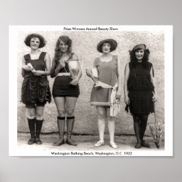 受賞者の年間美しいショーWashington 1922 ポスター