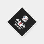 受賞者トランプ我々は就任式の日47日に勝利 スタンダードカクテルナプキン (角)