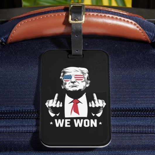 受賞者トランプ我々は就任式の日47日に勝利 ラゲッジタグ (正面インサイチュ2)