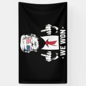 受賞者トランプ我々は就任式の日47日に勝利 横断幕 (縦)