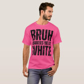 受賞者衣服ホワイトチームスピリットウィークゲームカラースポー Tシャツ (正面フル)