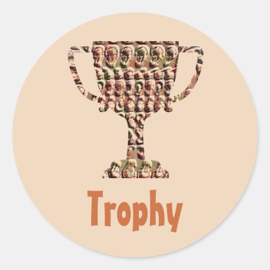 受賞:ヴィンテージ刻印金ゴールド ラウンドシール (正面)