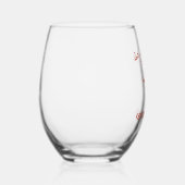 受赤と白け皿バチェロレッテ ステムなしワイングラス (右)