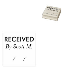 受領名パーソナライズされたラバースタンプ ラバースタンプ