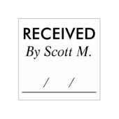受領名パーソナライズされたラバースタンプ ラバースタンプ (インプリント)