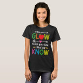 受験者の知っていることを示すテスト日学生 Tシャツ (正面フル)