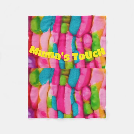 「受鮮やかけ入れ：スモールフリースブランケット フリースブランケット (正面)