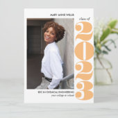 叙事年 |オレンジカレッジ写真卒業 カード (スタンド正面)