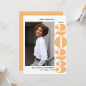 叙事年 |オレンジカレッジ写真卒業 カード (正面/裏面インサイチュ)