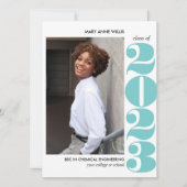 叙事年 | AQUA BLUE COLLEGE写真卒業 カード (正面)