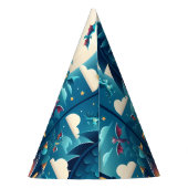 叙事詩かわいいキッズヒーローボーイズ女の子ドラゴン1st誕生日 パーティーハット (裏面)