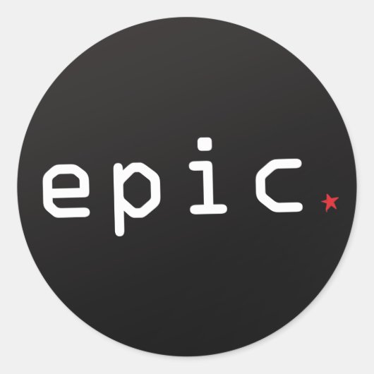 叙事詩のステッカー ラウンドシール (正面)