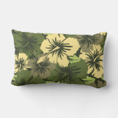 叙事詩のハイビスカスのハワイの装飾的な腰神経の枕 ランバークッション (裏面)