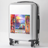 叙事詩の剣，エクスカリバー，デュレンダル，中世の騎士 シール (スーツケース)