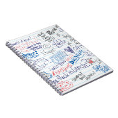 叙事詩の学校の落書き ノートブック (右側)