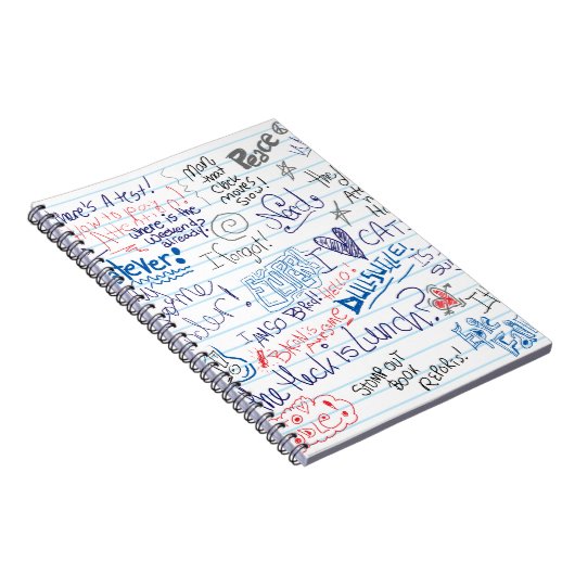 叙事詩の学校の落書き ノートブック (右側)